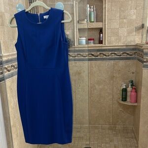Calvin Klein Royal Blue Midi Dress